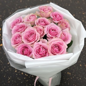 Букет из 15 пудровых роз (70 см) в Чехове