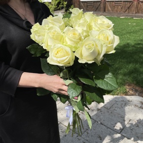 Букет из 11 белых роз (70 см) в Чехове