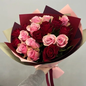 Букет "Вечность" из 17 роз кения (40 см) в Чехове