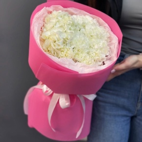 Букет "Гламур" из гортензии и диантусов в Чехове