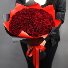 Букет из 51 красной розы (50 см) в Чехове