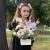 Композиция с георгинами на 1 сентября в белом ящике в Чехове