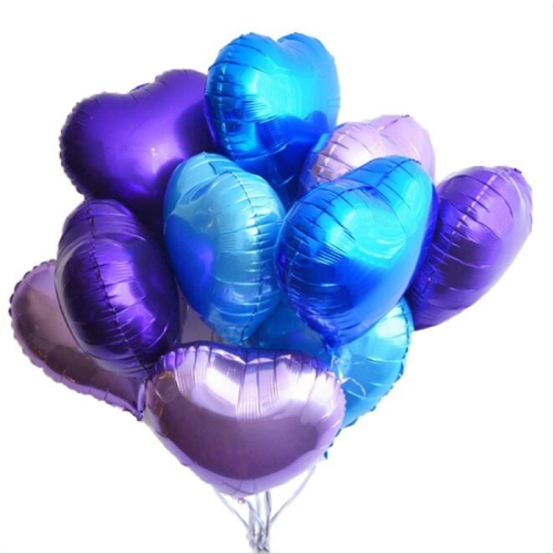 Сердце фиолетовое фольгированный шар с гелием (45 см) в Чехове