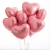 Сердце розовое фольгированный шар с гелием (45 см) в Чехове