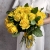 Букет из 25 лимонных роз с рускусом (40 см) в Чехове Букет из 25 лимонных роз с рускусом (40 см) в Чехове