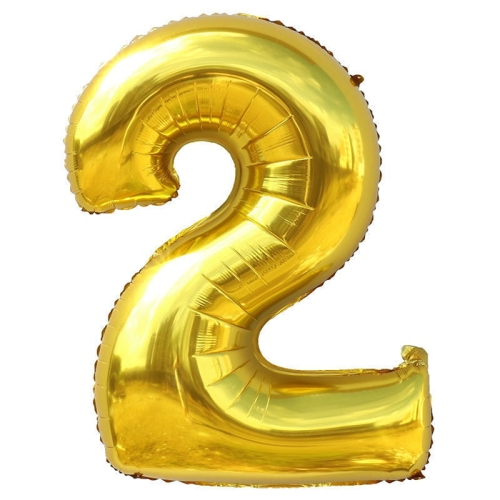 Шар гелиевый цифра 2 (40х102 см) в Чехове
