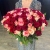 Букет 151 роза красный микс (50 см) в Чехове